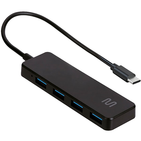 Hub USB-C 4 portas, Preto, AC445, Multi - CX 1 UN