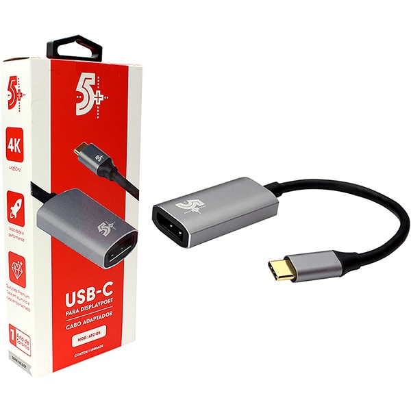 Adaptador USB-C p/ Displayport Fêmea 7456 5+ BT 1 UN