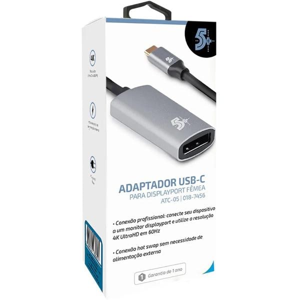 Adaptador USB-C p/ Displayport Fêmea 7456 5+ BT 1 UN