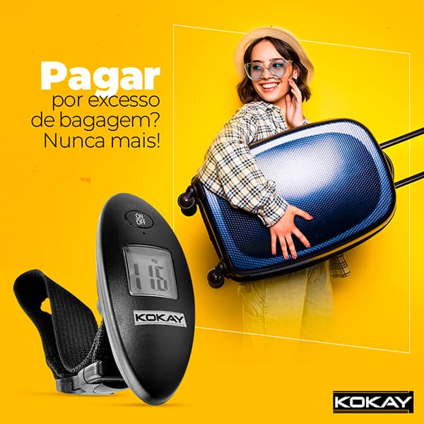 Balança portátil para viagem capacidade 40kg 0006 Kokay Utility CX 1 UN