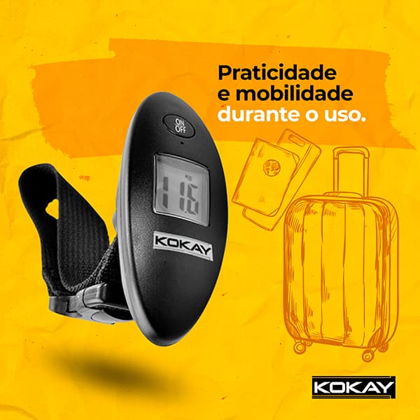 Balança portátil para viagem capacidade 40kg 0006 Kokay Utility CX 1 UN