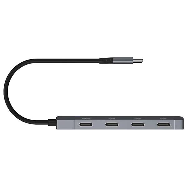 Hub 5 portas 4 USB-C e 1 USB 3.0 9748 Md9 BT 1 UN