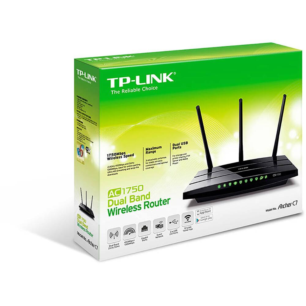 Roteador Wireless 4 Portas Gigabite Dual Band 1 75 Gbps Archer C7 Tp