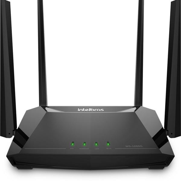 Roteador WiFi 5 Dual-Band AC1200 4 portas Gigabit, W5-1200G, Intelbras - CX 1 UN