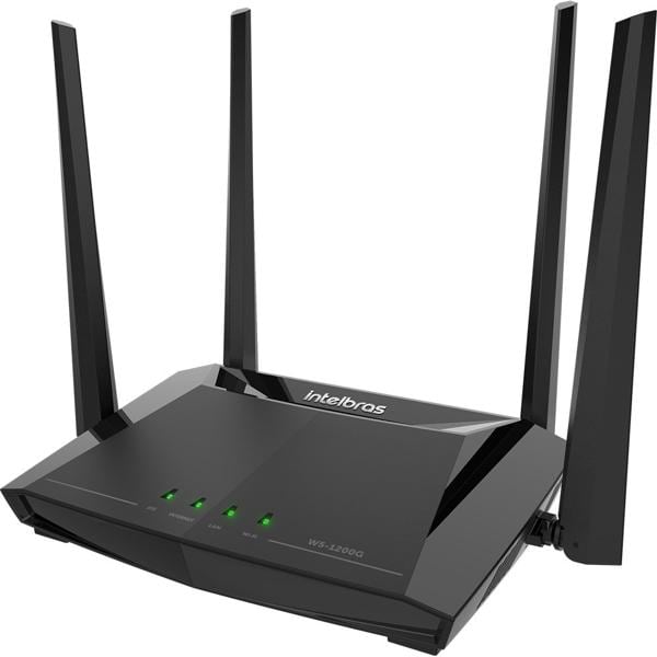 Roteador WiFi 5 Dual-Band AC1200 4 portas Gigabit, W5-1200G, Intelbras - CX 1 UN