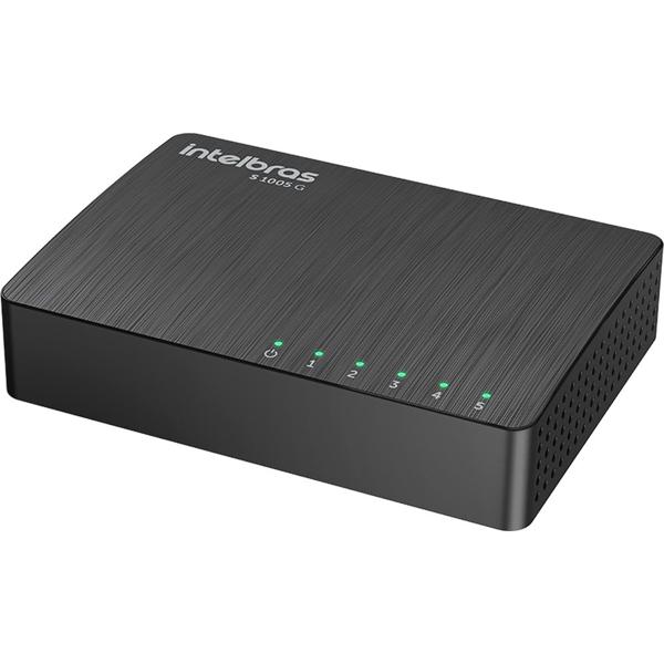 Switch 5 portas Ethernet 10/100/1000 Mbps, Não Gerenciável, 4760081, Intelbras - CX 1 UN