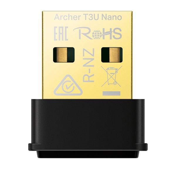 Adaptador USB Nano Wireless, MU-MIMO, AC1300 ARCHER, T3U NANO(US), TP-LINK - CX 1 UN