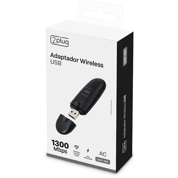 Adaptador wireless Dual Band, 1300Mbps, mini, UWF685, 2Plug - BT 1 UN