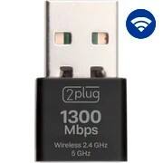 Adaptador Wireless USB - 1300 Mbps Dual Band Mini - UWF-907, 2Plug - PT 1 UN