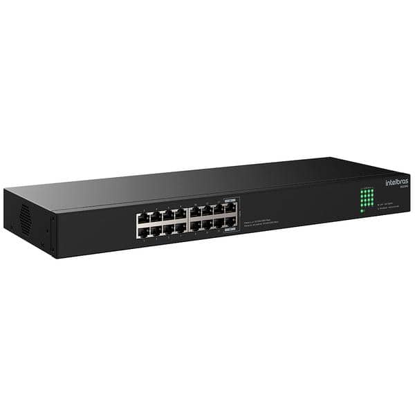 Switch 16 portas 10/100/1000 não gerenciável, Intelbras - CX 1 UN