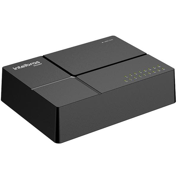 Switch 16 portas 10/100/1000 não gerenciável, S1116F SKD, Intelbras - CX 1 UN Switch 16 portas 10/100/1000 não gerenciável, S1116F SKD, Intelbras - CX 1 UN