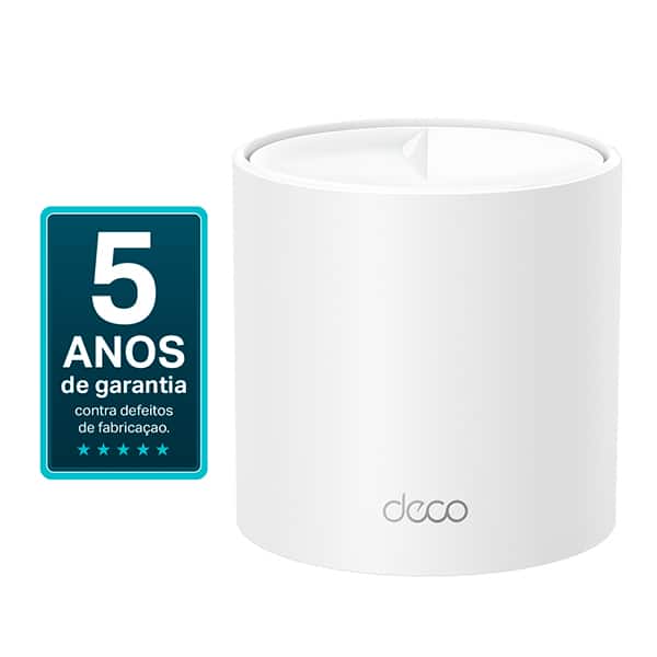 Roteador WiFi Mesh 6 Deco X10, Gigabit Dual-Band, 2 portas AX1500, TP-Link - CX 1 UN Roteador WiFi Mesh 6 Deco X10, Gigabit Dual-Band, 2 portas AX1500, TP-Link - CX 1 UN