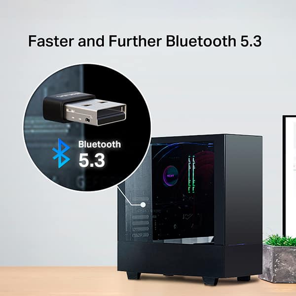 Adaptador Bluetooth 5.3 USB nano, MA530, Mercusys - BT 1 UN Adaptador Bluetooth 5.3 USB nano, MA530, Mercusys - BT 1 UN