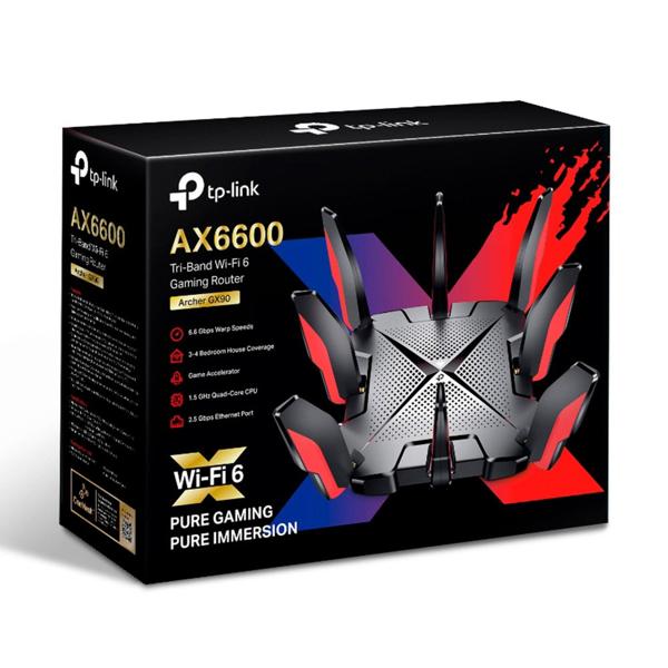 Roteador wireless Gamer, Archer GX90, Tri Band , X6600, Tp Link - CX 1 UN