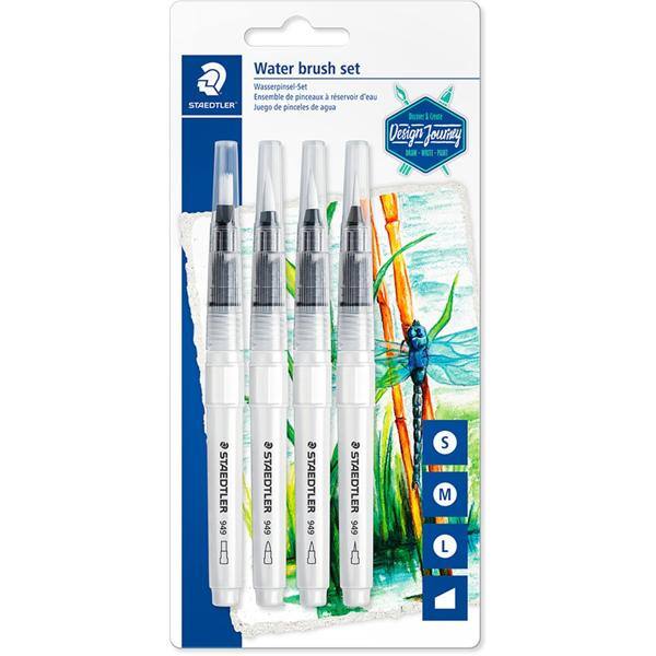 Pincel Water brush 4 tamanhos 949 SBK4-C Staedtler CX 1 UN