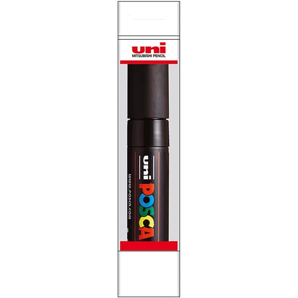Pincel marcador 5.5 Posca, Preto, PC-7M 55.1510, Uniball - BT 1 UN