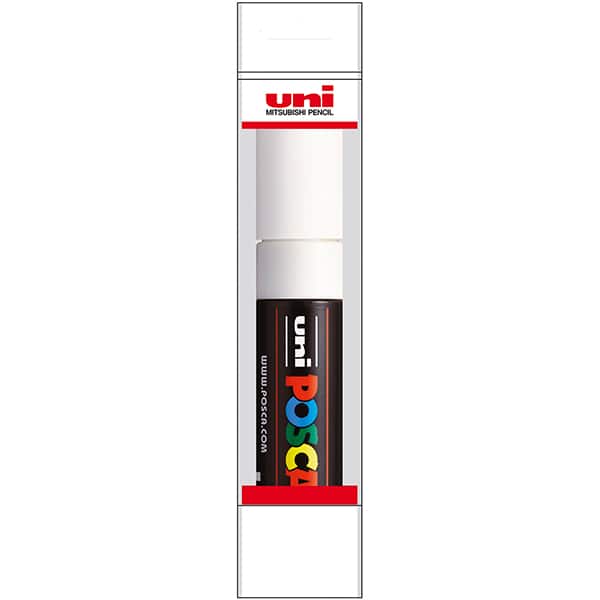 Pincel marcador 5.5 Posca, Branco, PC-7M 55.1501, Uniball - BT 1 UN Pincel marcador 5.5 Posca, Branco, PC-7M 55.1501, Uniball - BT 1 UN