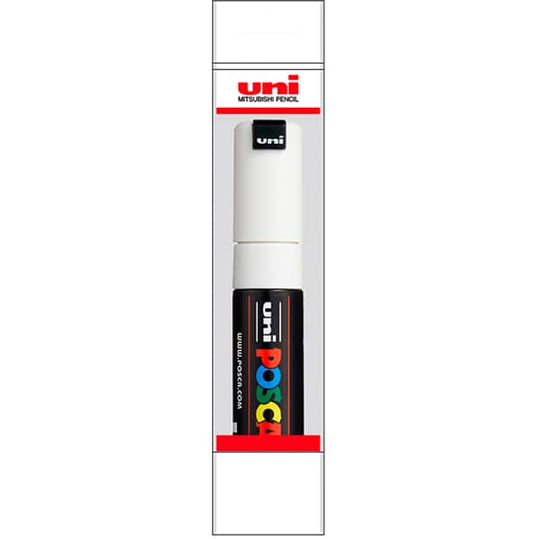 Pincel marcador 17.0 Posca, Branco, PC-8K 32.8405, Uniball - BT 1 UN Pincel marcador 17.0 Posca, Branco, PC-8K 32.8405, Uniball - BT 1 UN