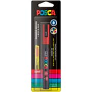 Pincel marcador Posca 1.3, Vermelho, PC-3M 7.5123, Uniball - BT 1 UN