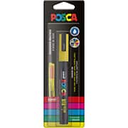 Pincel marcador 1.3 Posca, Amarelo, PC-3M/1 7.5117, Uniball - BT 1 UN