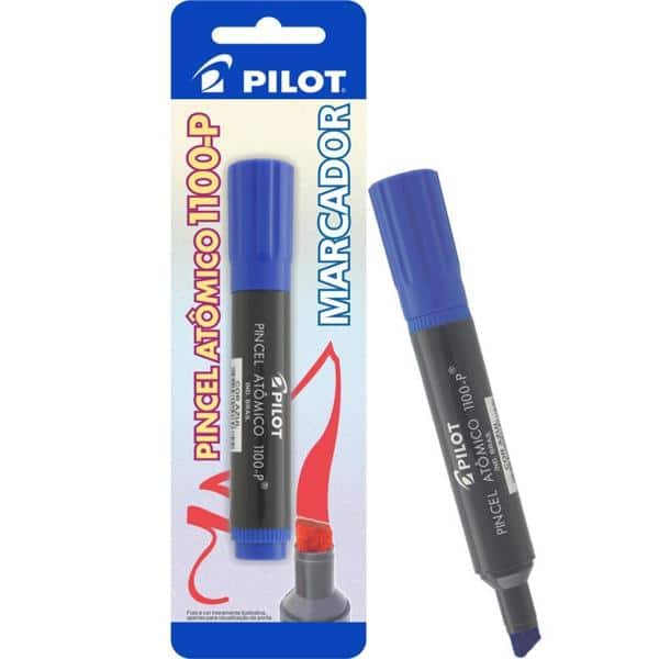 Pincel marcador atômico azul 1100-P Pilot BT 1 UN