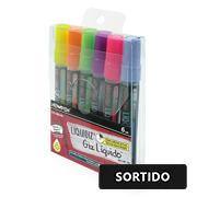 Giz líquido redondo 4,5mm com 6 cores sortidos 12805 Newpen BT 1 UN