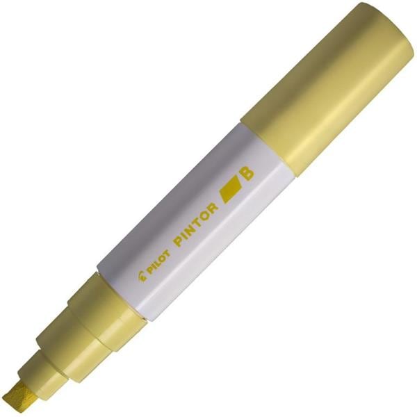 Pincel marcador Pintor ponta grossa 8,0mm amarelo pastel SW-PT Pilot BT 1 UN