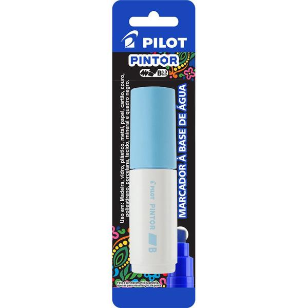 Pincel marcador Pintor ponta grossa 8,0mm azul pastel SW-PT Pilot BT 1 UN