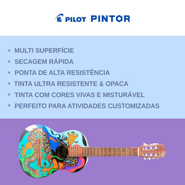 Pincel marcador Pintor ponta grossa 8,0mm azul pastel SW-PT Pilot BT 1 UN