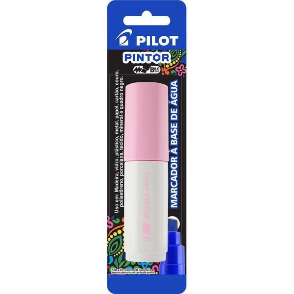 Pincel marcador Pintor ponta grossa 8,0mm rosa pastel SW-PT Pilot BT 1 UN