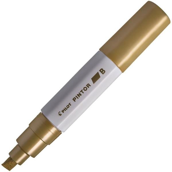 Pincel marcador Pintor ponta grossa 8,0mm dourado pastel SW-PT Pilot BT 1 UN