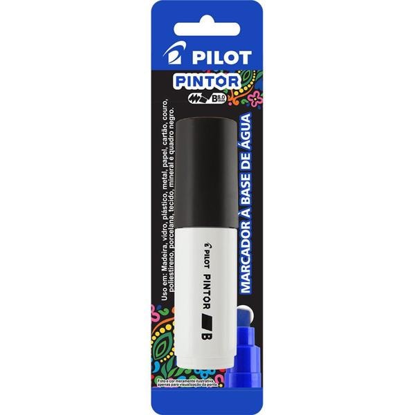 Pincel marcador Pintor ponta grossa 8,0mm pretoSW-PT Pilot BT 1 UN