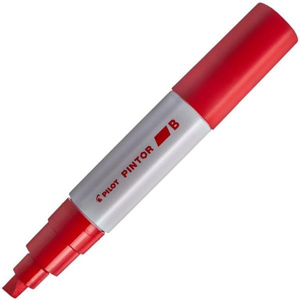 Pincel marcador Pintor ponta grossa 8,0mm vermelho SW-PT Pilot BT 1 UN