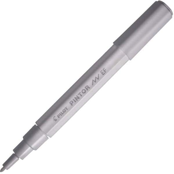 Pincel marcador Pintor ponta extra fina 0,7mm branco SW-PT Pilot BT 1 UN