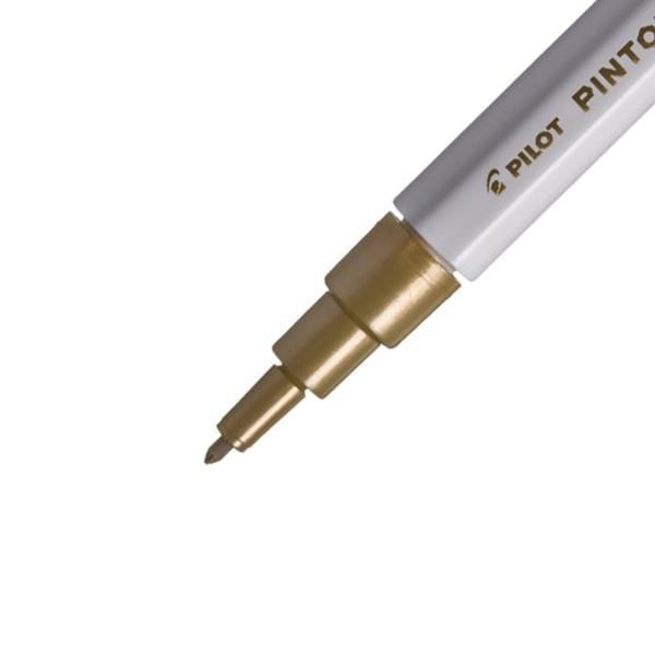 Pincel marcador Pintor ponta extra fina 0,7mm dourado SW-PT Pilot BT 1 UN