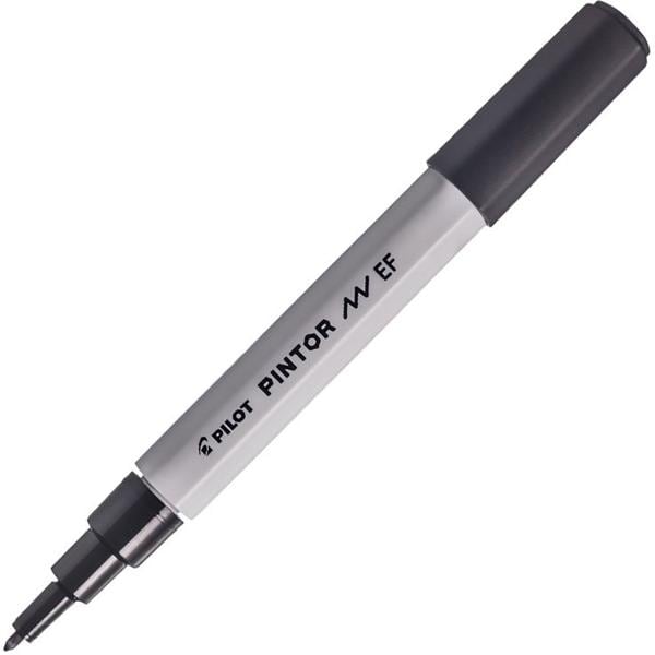 Pincel marcador Pintor ponta extra fina 0,7mm preto SW-PT Pilot BT 1 UN