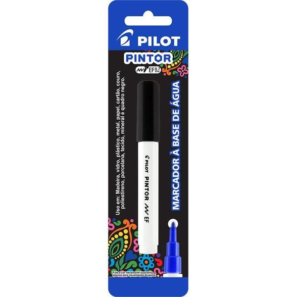 Pincel marcador Pintor ponta extra fina 0,7mm preto SW-PT Pilot BT 1 UN