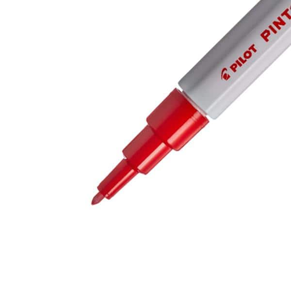 Pincel marcador Pintor ponta extra fina 0,7mm vermelho SW-PT Pilot BT 1 UN