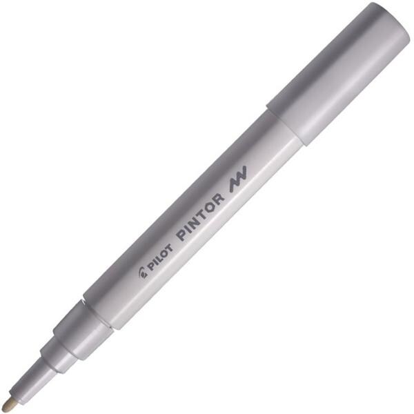 Pincel marcador Pintor ponta fina 1,0mm branco SW-PT Pilot BT 1 UN