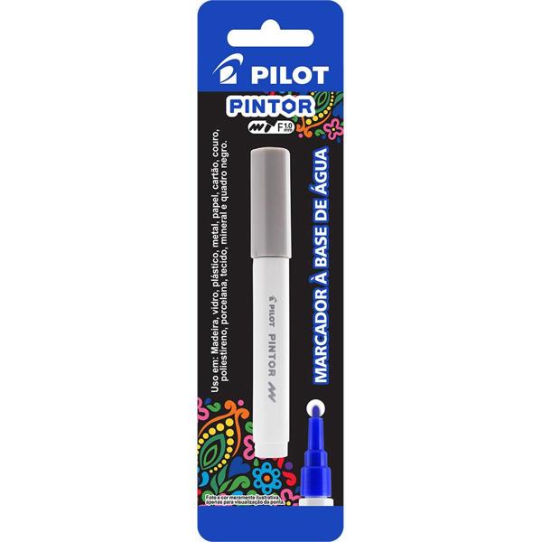 Pincel marcador Pintor ponta fina 1,0mm prata SW-PT Pilot BT 1 UN