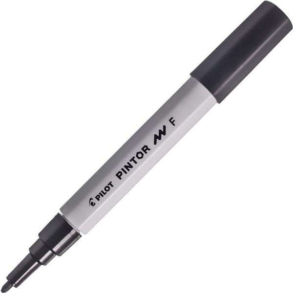 Pincel marcador Pintor ponta fina 1,0mm preto SW-PT Pilot BT 1 UN