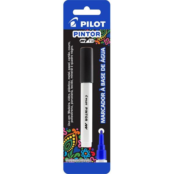 Pincel marcador Pintor ponta fina 1,0mm preto SW-PT Pilot BT 1 UN