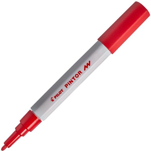 Pincel marcador Pintor ponta fina 1,0mm vermelho SW-PT Pilot BT 1 UN