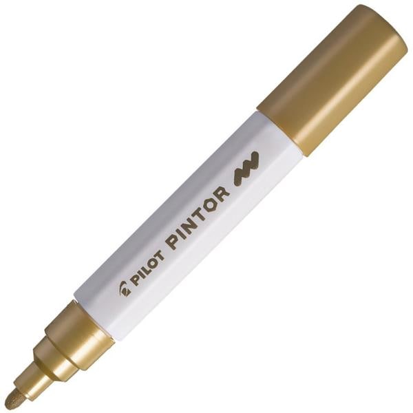 Pincel marcador Pintor ponta média 1,4mm dourado SW-PT Pilot BT 1 UN