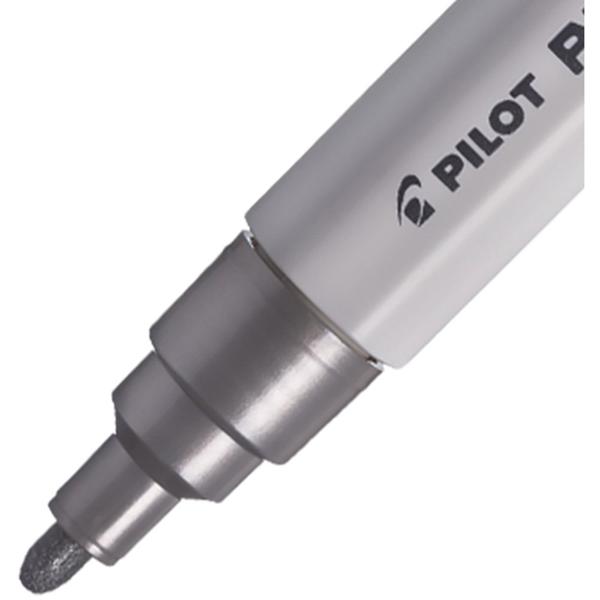 Pincel marcador Pintor ponta média 1,4mm prata SW-PT Pilot BT 1 UN