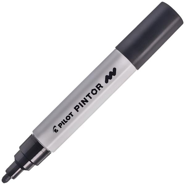 Pincel marcador Pintor ponta média 1,4mm preto SW-PT Pilot BT 1 UN