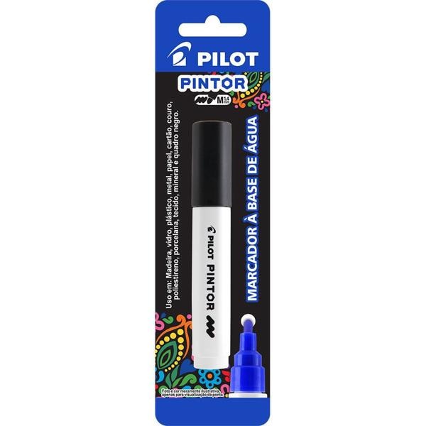 Pincel marcador Pintor ponta média 1,4mm preto SW-PT Pilot BT 1 UN