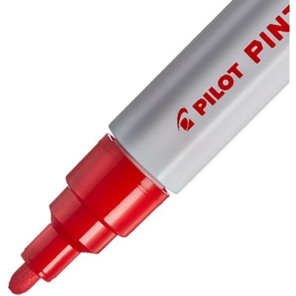 Pincel marcador Pintor ponta média 1,4mm vermelho SW-PT Pilot BT 1 UN