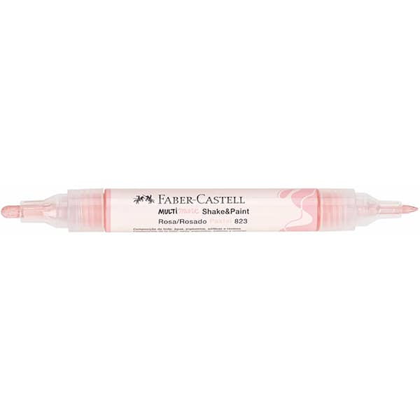 Marcador Multisuperfície MultiMark, Ponta dupla 1,0mm e 3,0mm, Rosa, Faber-Castell - 1 UN