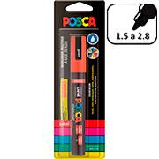 Pincel marcador 4.0 Posca Brush, Vermelho, PC-5BR 5.8824, Uniball - BT 1 UN